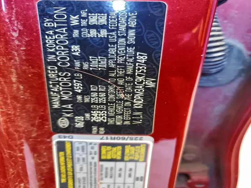 2019 KIA SPORTAGE LX  