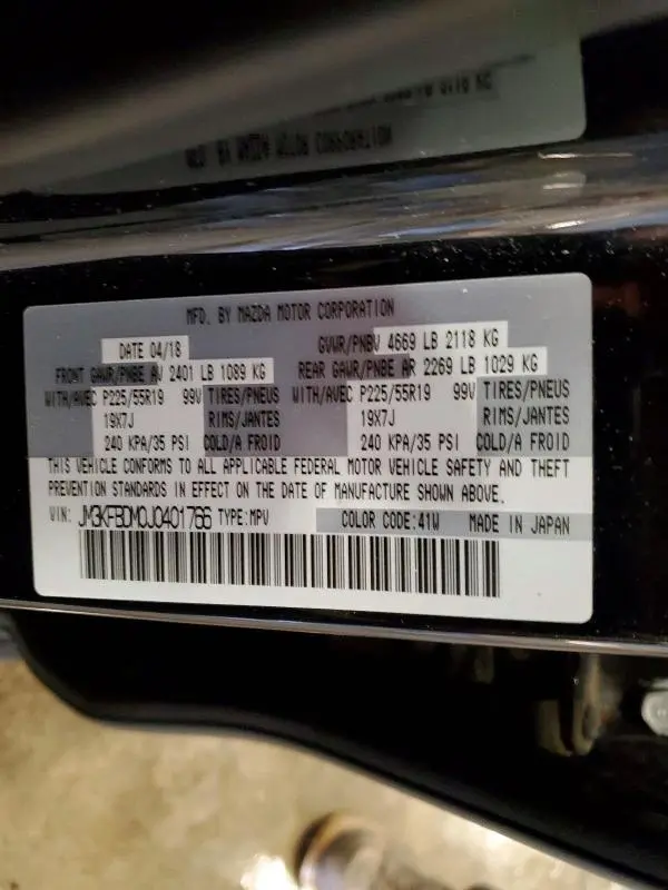 2018 MAZDA CX-5 GRAND TOURING  