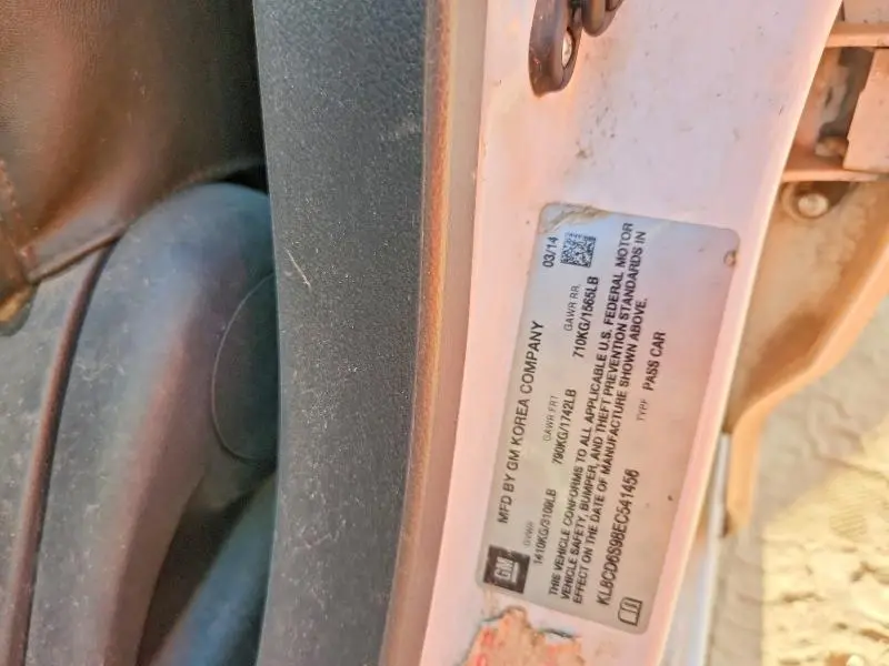 2014 CHEVROLET SPARK 1LT  