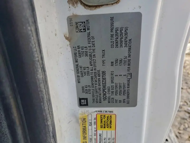 2014 CHEVROLET SILVERADO C1500  