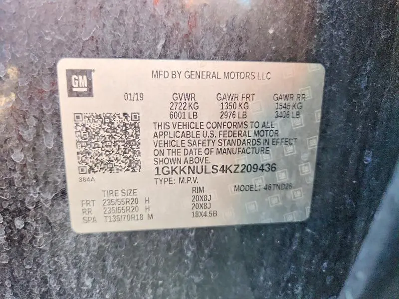 2019 GMC ACADIA SLT-1  