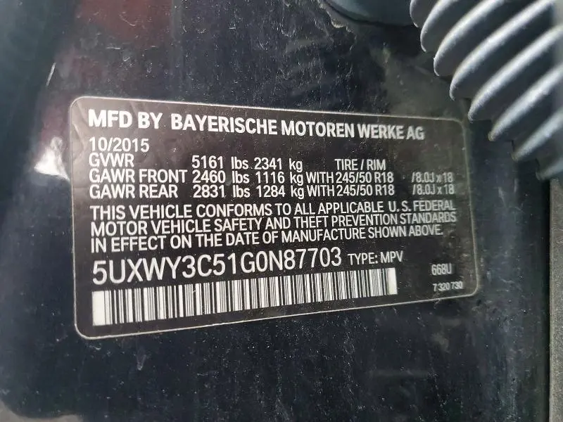 2016 BMW X3 XDRIVE28D  