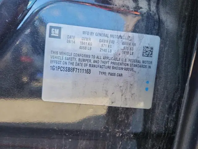 2015 CHEVROLET CRUZE LT  