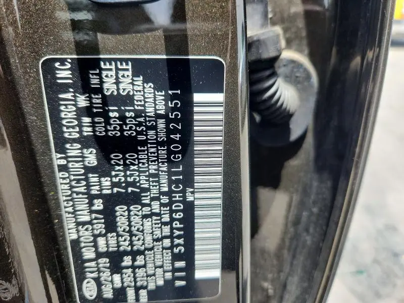 2020 KIA TELLURIDE S  