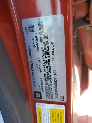 2021 CHEVROLET SPARK LS