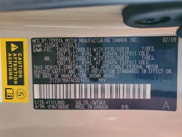 2010 LEXUS RX 350  