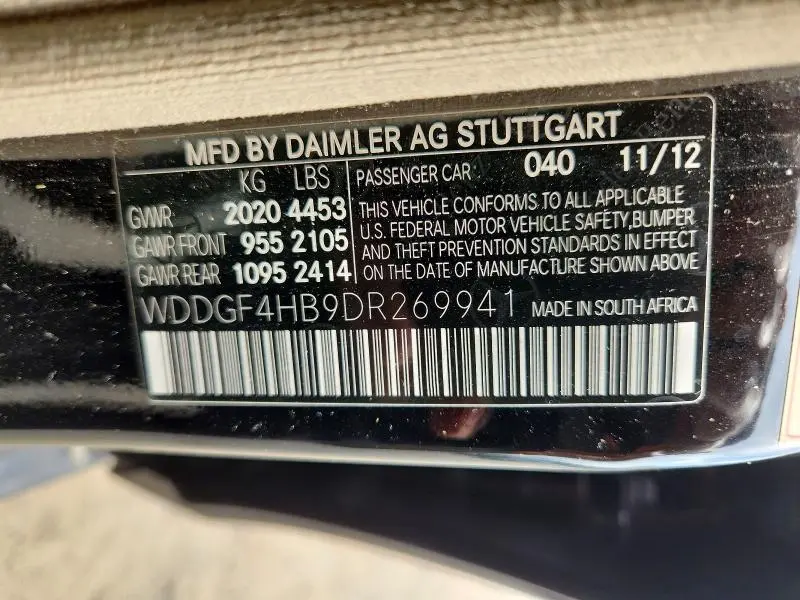 2013 MERCEDES-BENZ C 250  