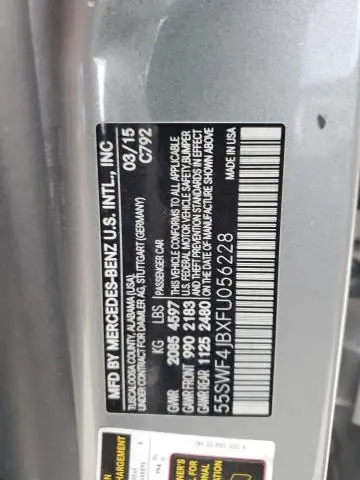 2015 MERCEDES-BENZ C 300  