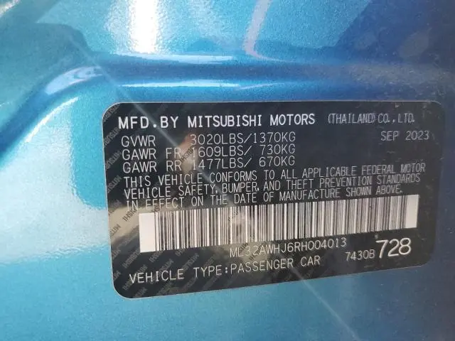 2024 MITSUBISHI MIRAGE SE