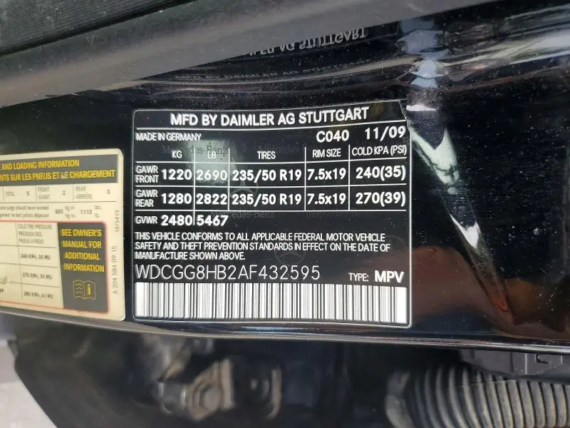 2010 MERCEDES-BENZ GLK 350 4MATIC  