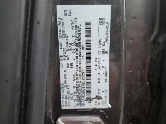 2016 FORD ESCAPE TITANIUM  