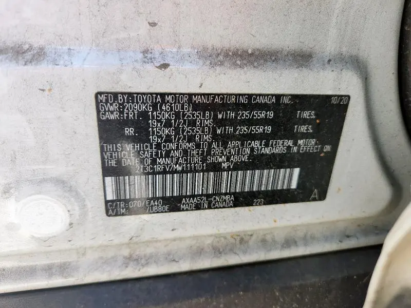 2021 TOYOTA RAV4 XLE PREMIUM  