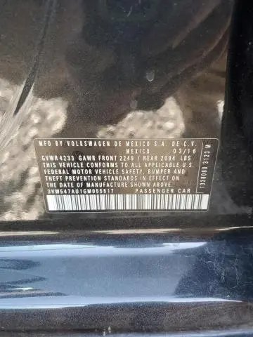 2016 VOLKSWAGEN GTI S/SE