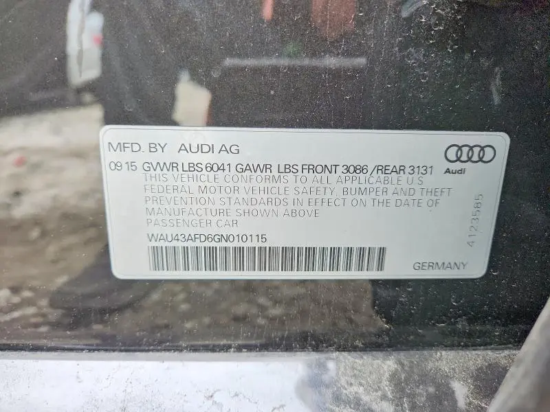 2016 AUDI A8 L QUATTRO  