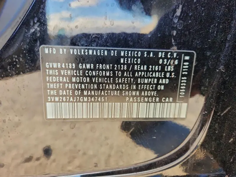 2016 VOLKSWAGEN JETTA S  