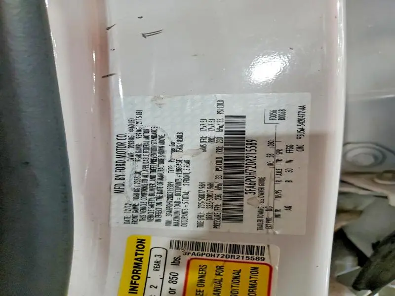 2013 FORD FUSION SE  