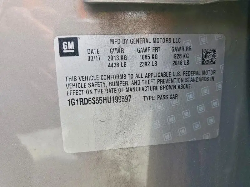 2017 CHEVROLET VOLT PREMIER  