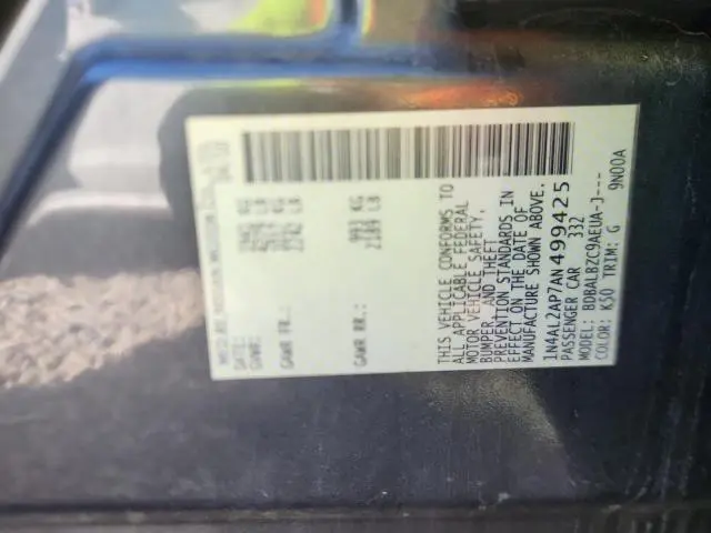 2010 NISSAN ALTIMA BASE  