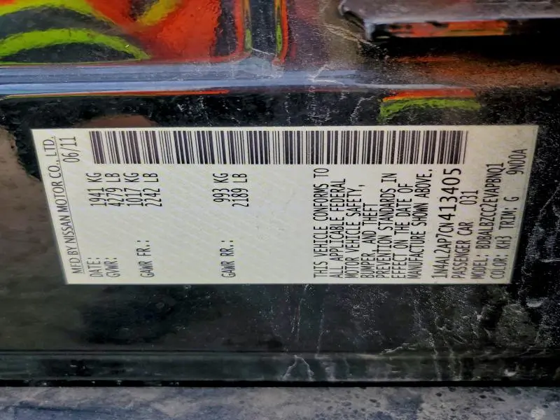 2012 NISSAN ALTIMA BASE  