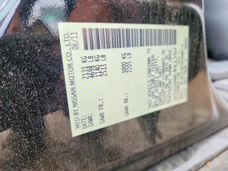 2011 NISSAN MAXIMA 3.5 S  