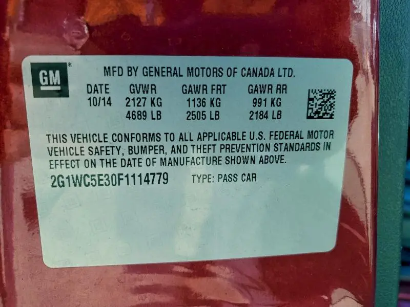 2015 CHEVROLET IMPALA LIMITED LTZ  