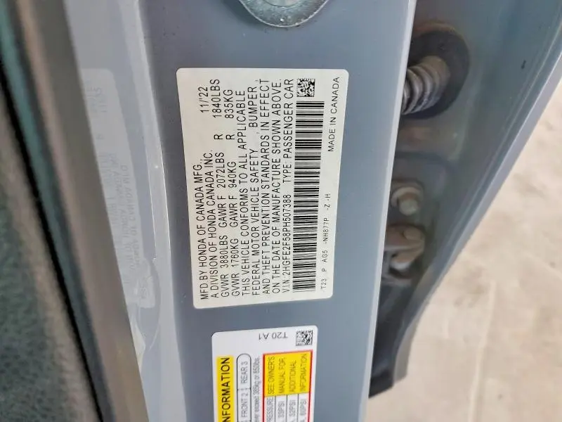 2023 HONDA CIVIC SPORT  