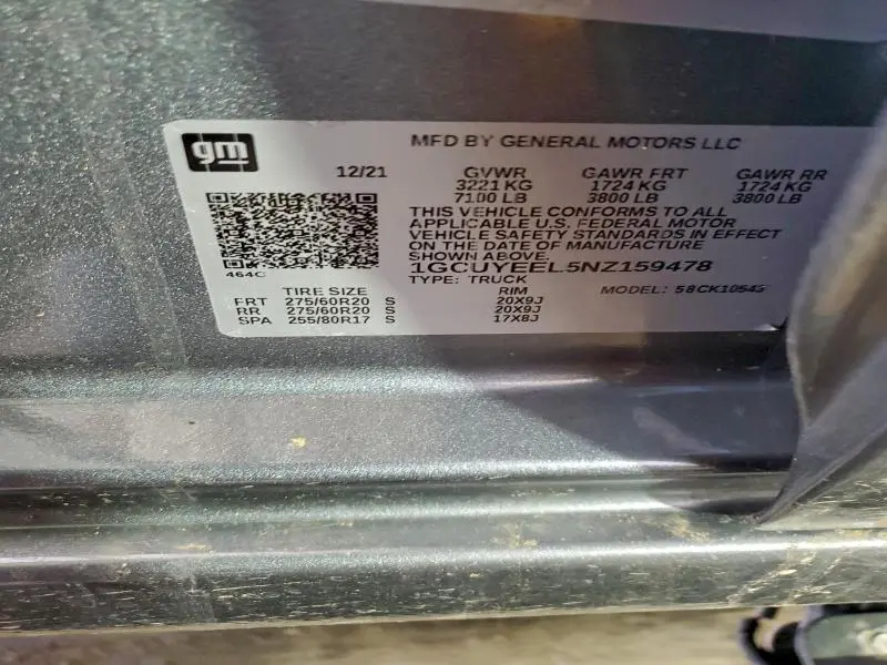 2022 CHEVROLET SILVERADO LTD K1500 RST  