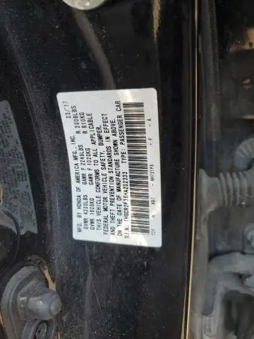 2017 HONDA ACCORD LX  