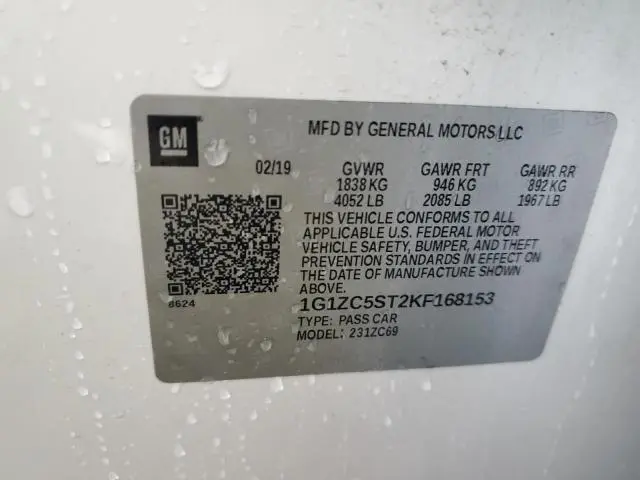 2019 CHEVROLET MALIBU LS