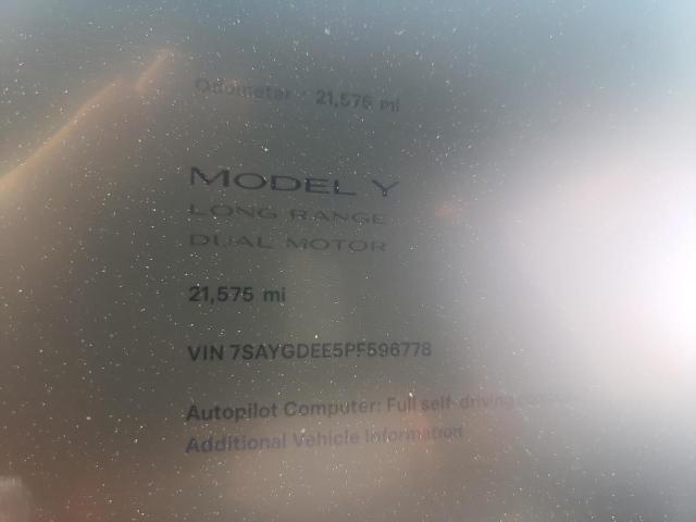 2023 TESLA MODEL Y 