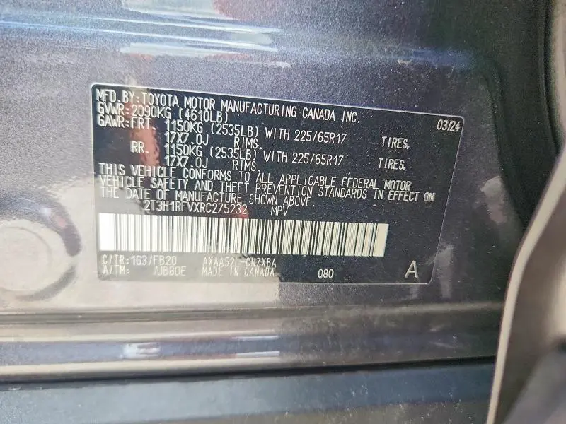 2024 TOYOTA RAV4 LE  