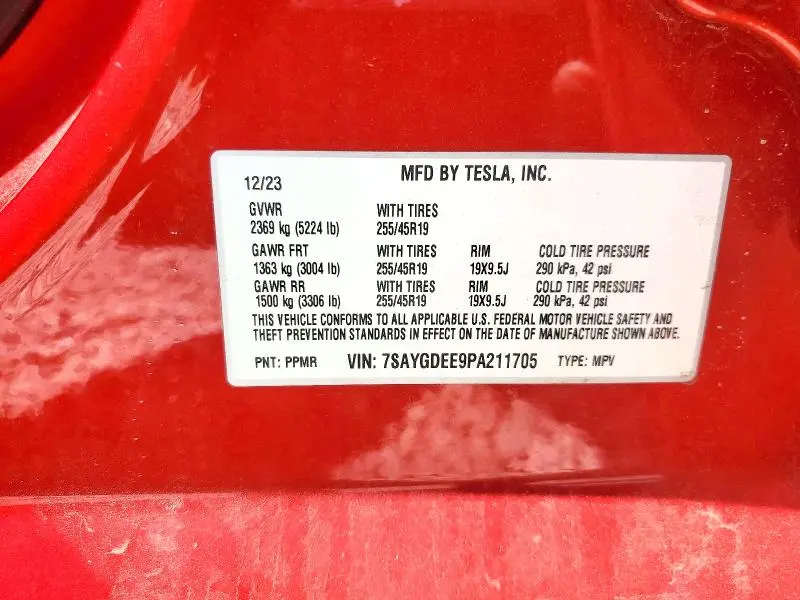 2023 TESLA MODEL Y   