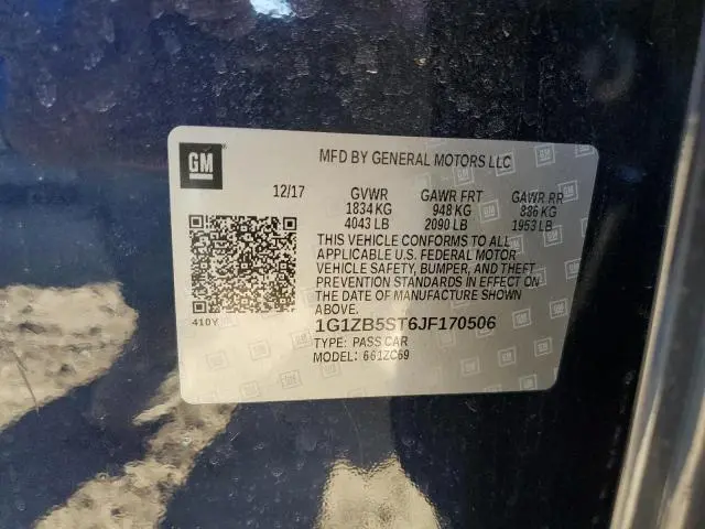 2018 CHEVROLET MALIBU LS  