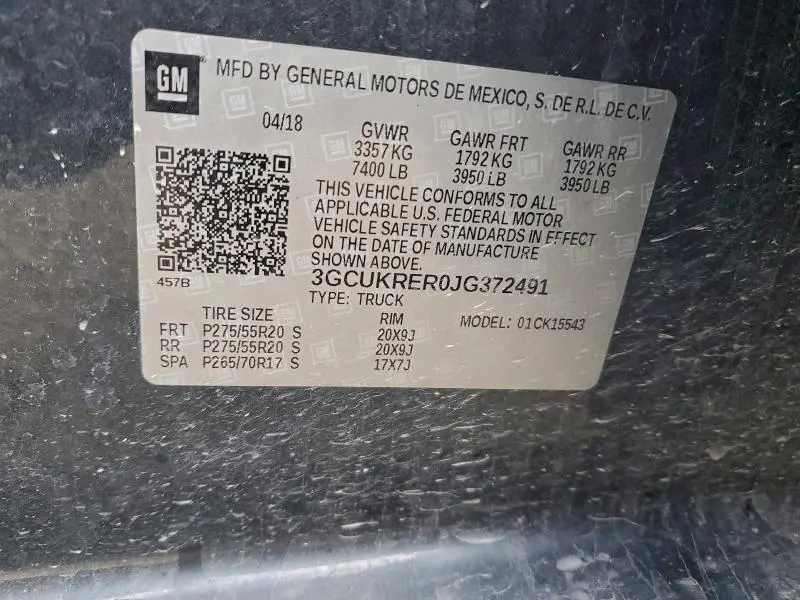 2018 CHEVROLET SILVERADO K1500 LT  