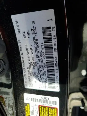 2019 TOYOTA TACOMA DOUBLE CAB  