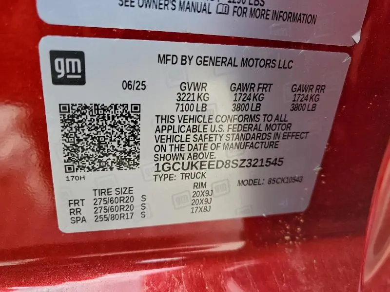 2025 CHEVROLET SILVERADO K1500 RST  