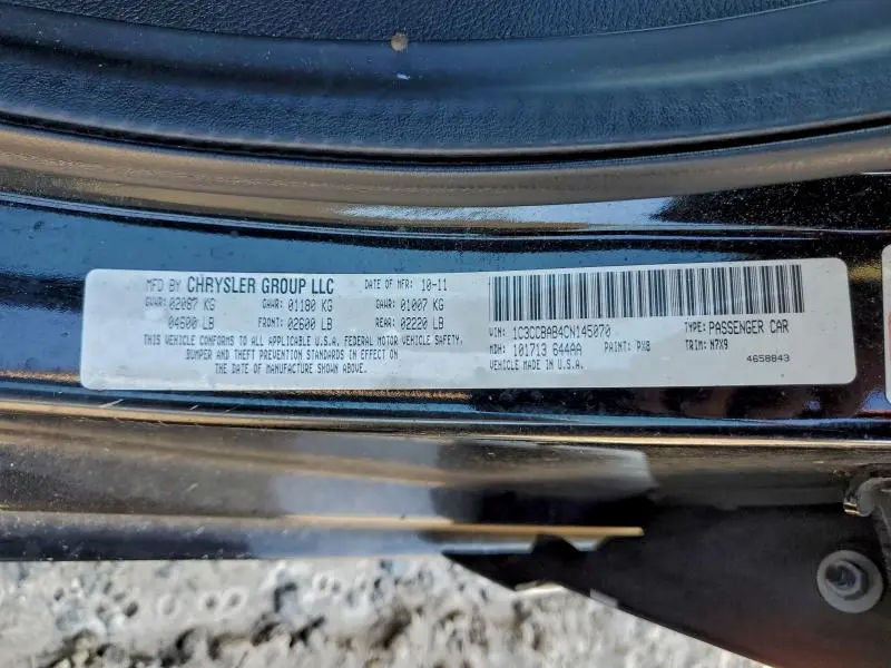 2012 CHRYSLER 200 LX  