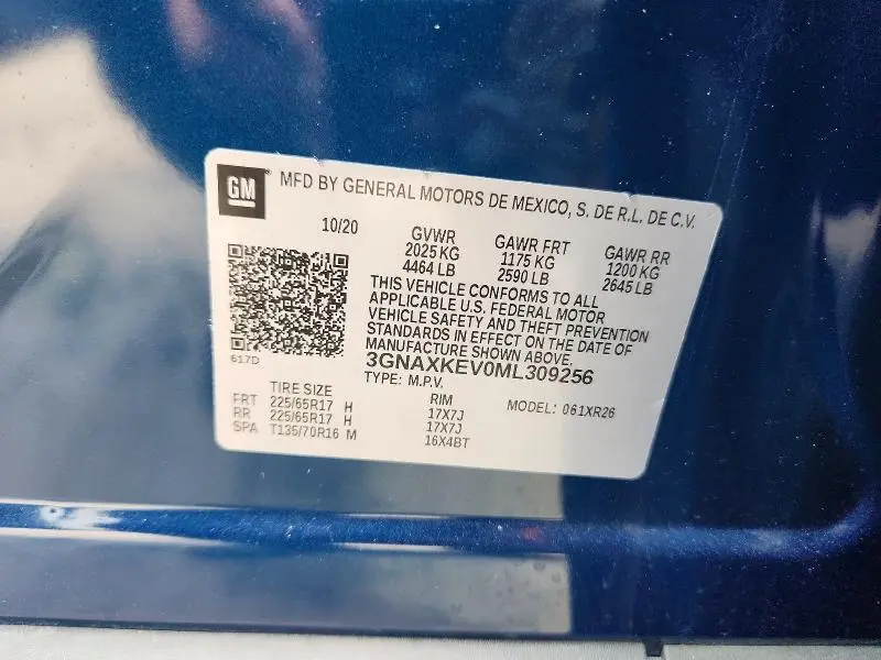 2021 CHEVROLET EQUINOX LT  
