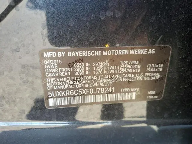 2015 BMW X5 XDRIVE50I  