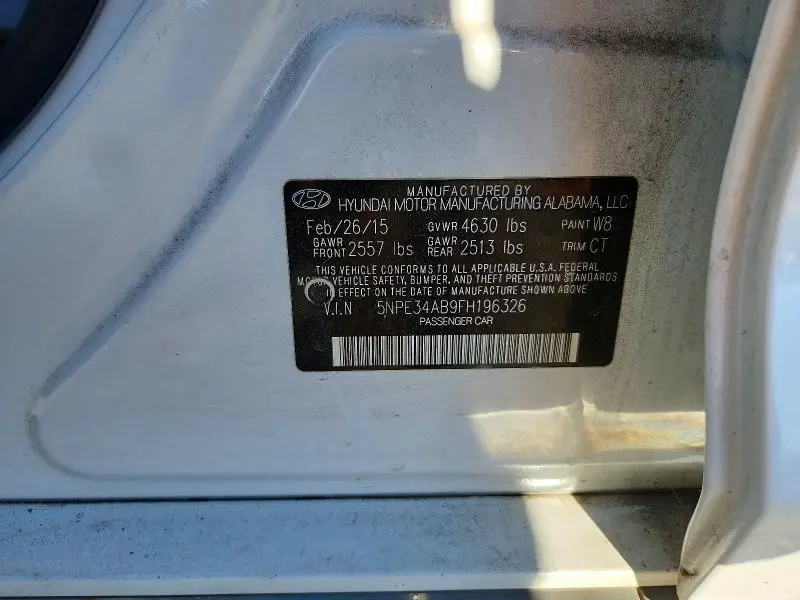 2015 HYUNDAI SONATA LIMITED 2.0T  