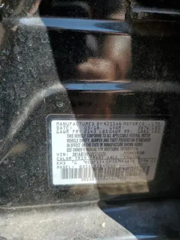 2018 NISSAN SENTRA S  