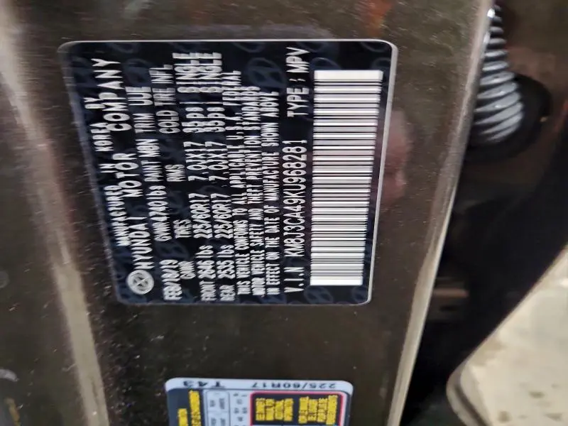 2019 HYUNDAI TUCSON LIMITED  