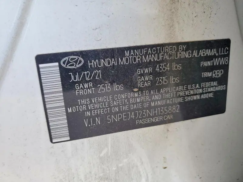 2022 HYUNDAI SONATA SEL PLUS  