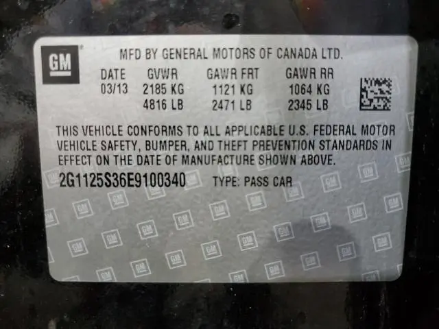 2014 CHEVROLET IMPALA LT  