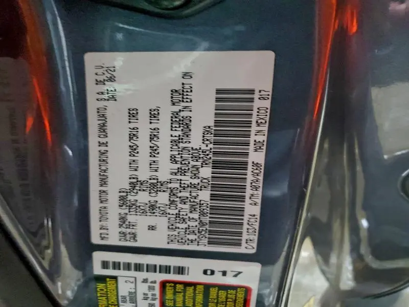 2021 TOYOTA TACOMA ACCESS CAB  