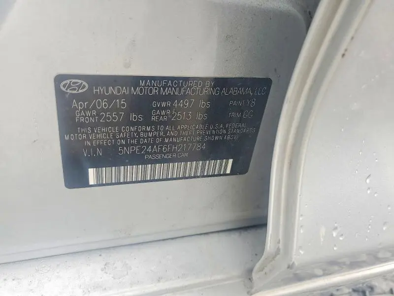 2015 HYUNDAI SONATA SE  