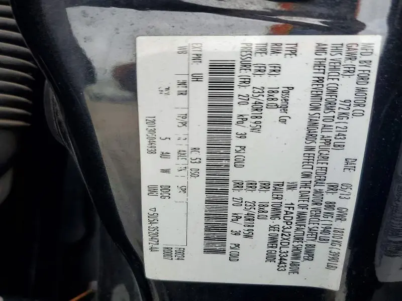 2013 FORD FOCUS TITANIUM  