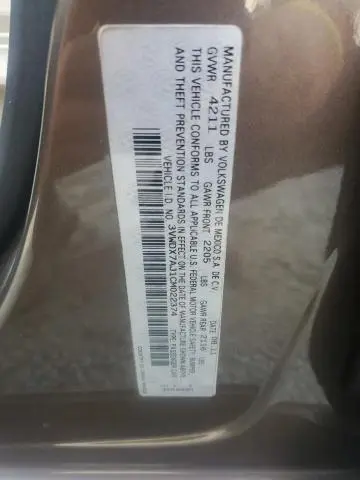 2012 VOLKSWAGEN JETTA SE  