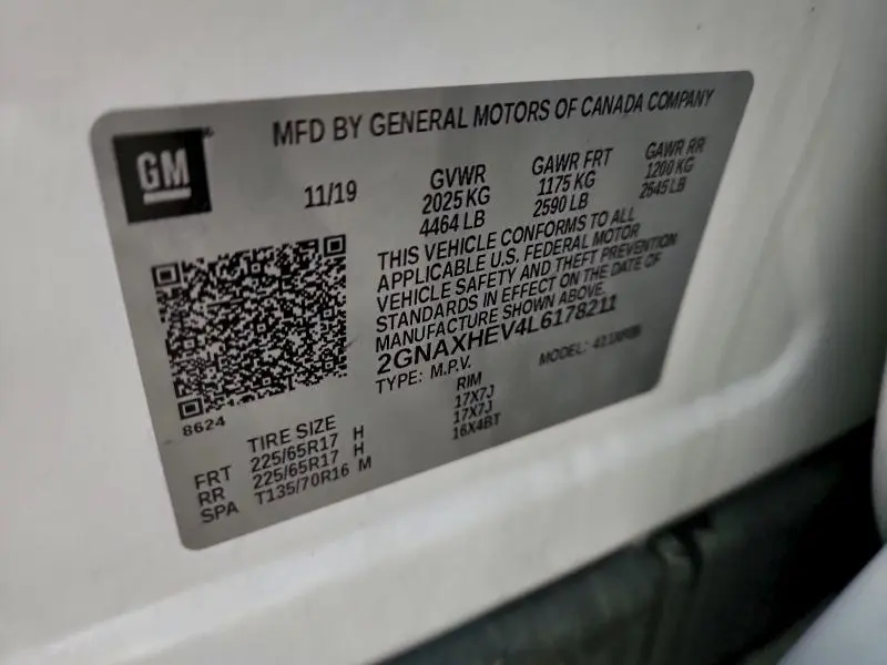 2020 CHEVROLET EQUINOX LS  