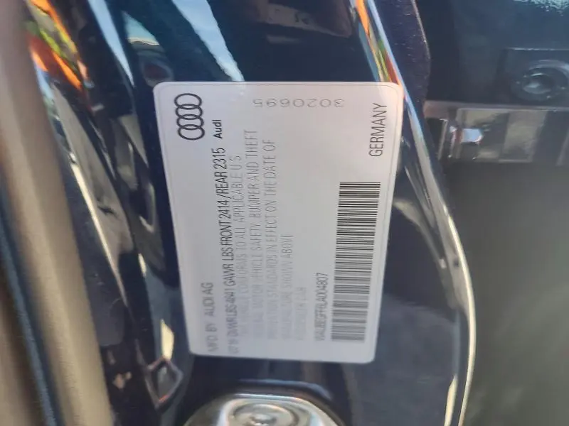 2020 AUDI A3 S-LINE PREMIUM  